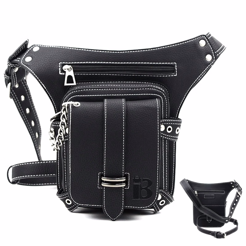 PU Steampunk vintage belt bag fanny pack
