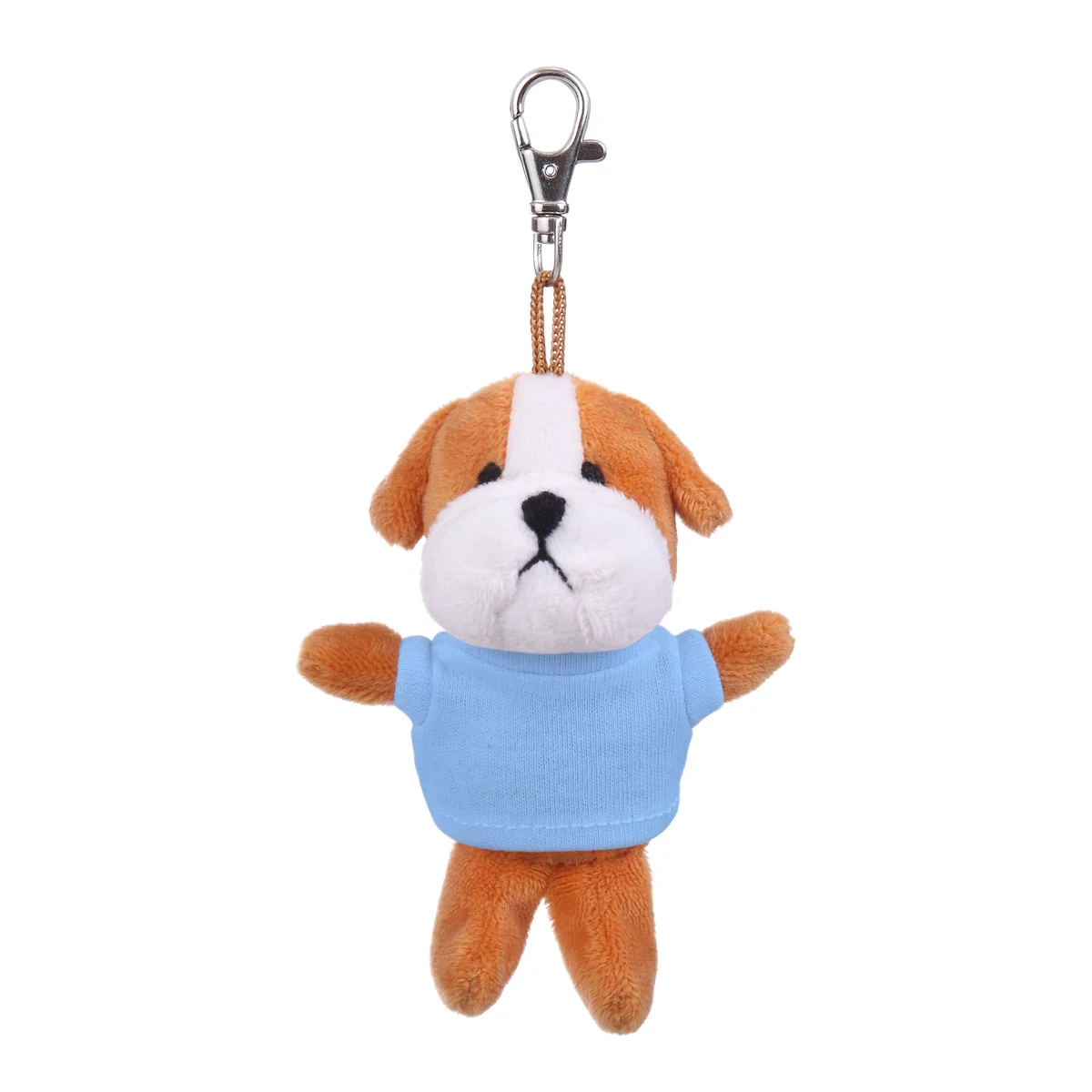Soft Plush Bulldog Keychain with Tee 1