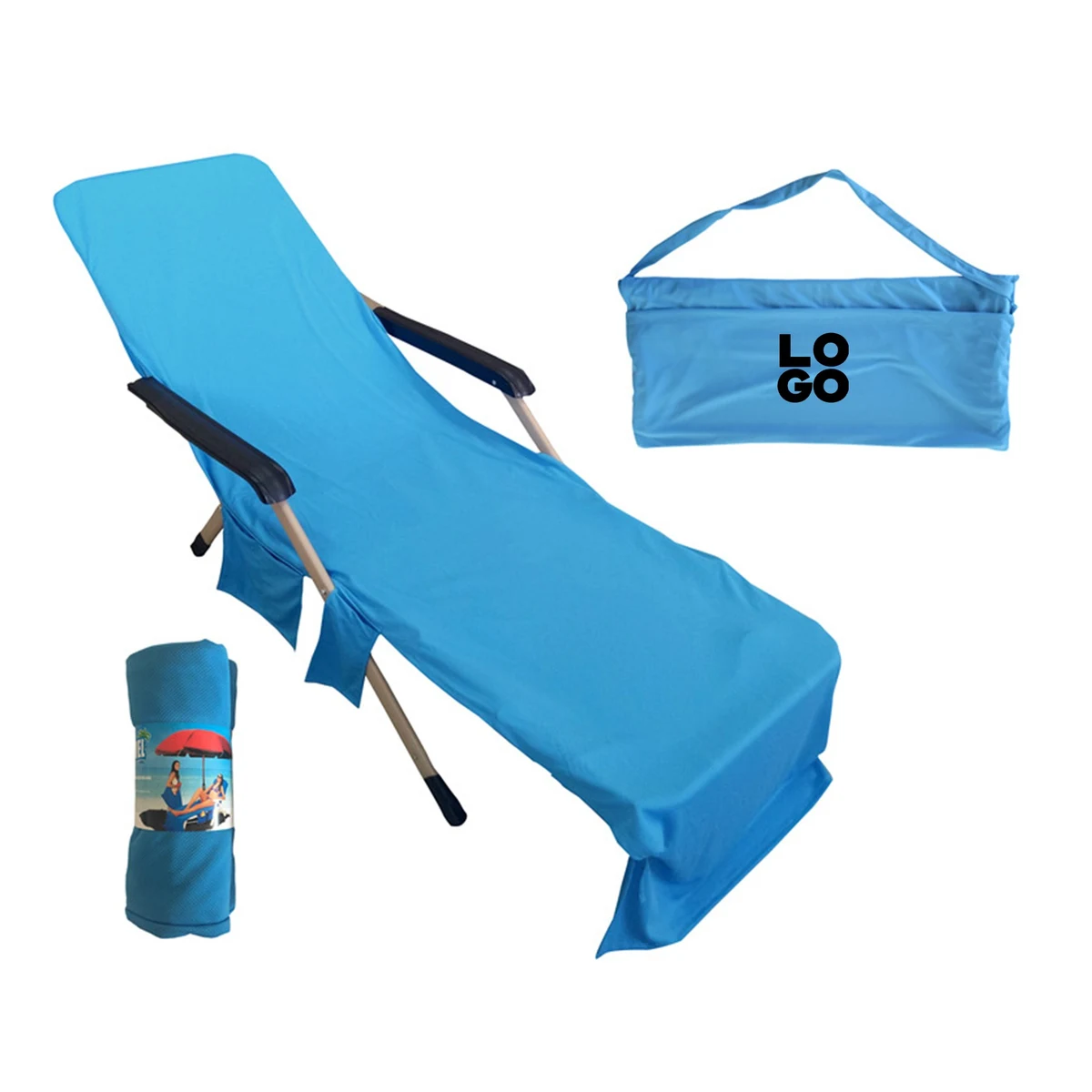 Lounge Chair Beach Towel Cover 1