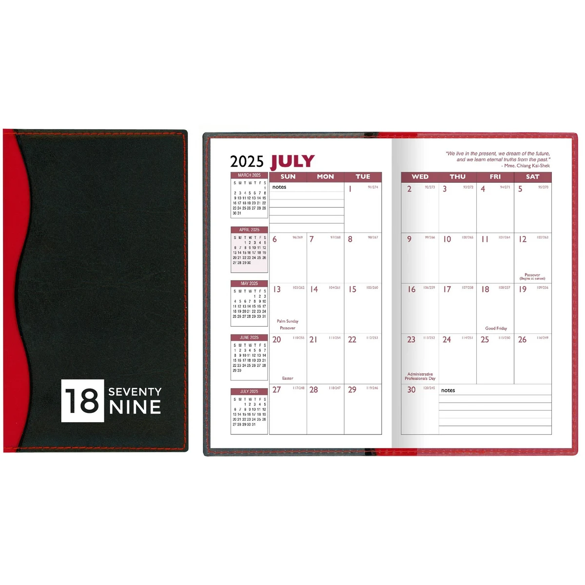 Soft Cover 2 Tone Vinyl Holland Series Academic Planner / 2 Color 1