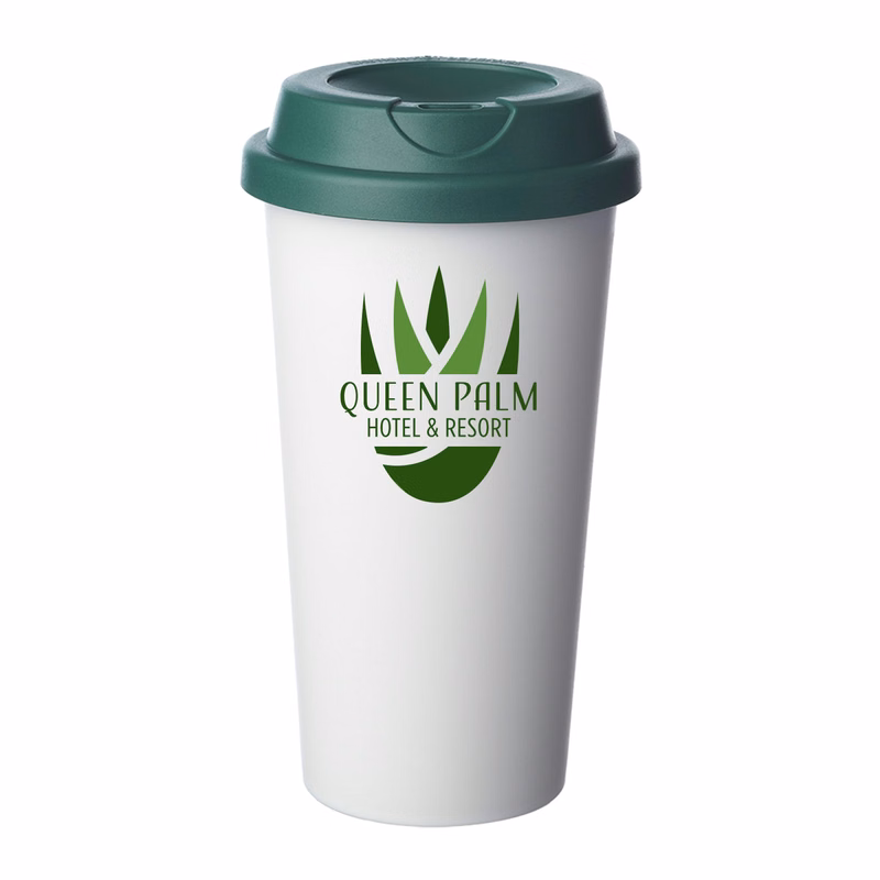 16 oz. Double Wall Plastic Tumbler (2 Color Imprint)