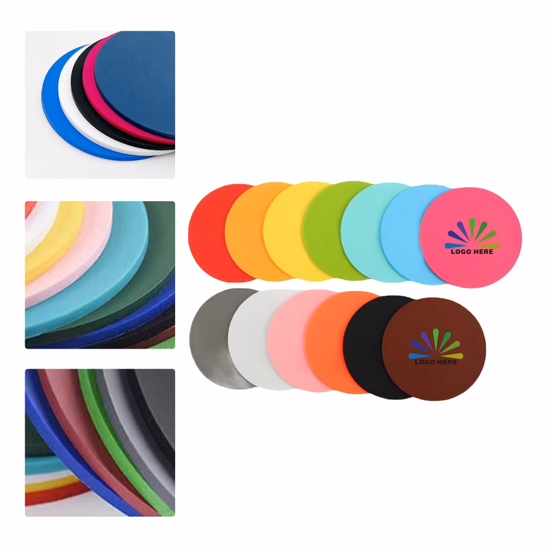 MOQ 50 Custom PVC Non Slip Coaster