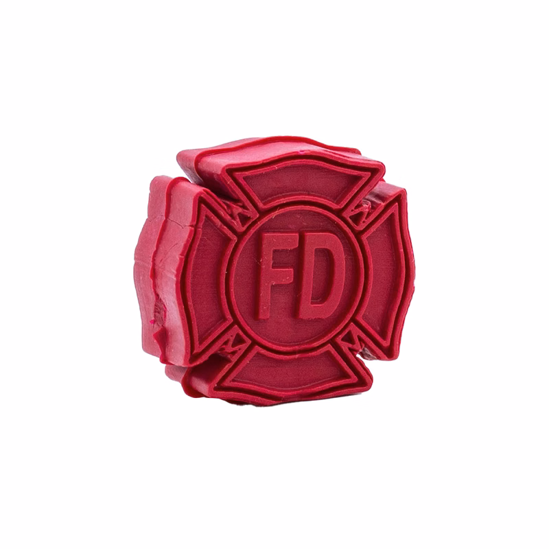 Pencil-Top Eraser Fire Department Shield
