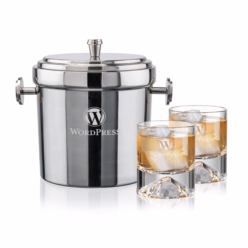Milano Ice Bucket & Denali On-the-Rocks Set