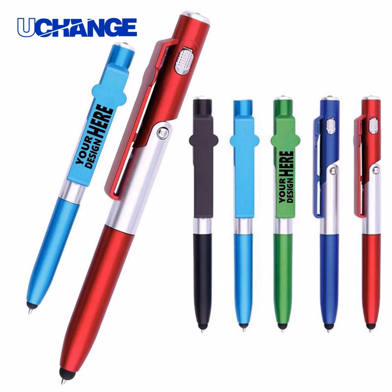 Multifunctional Phone Stand Foldable LED Light Pen for Desks