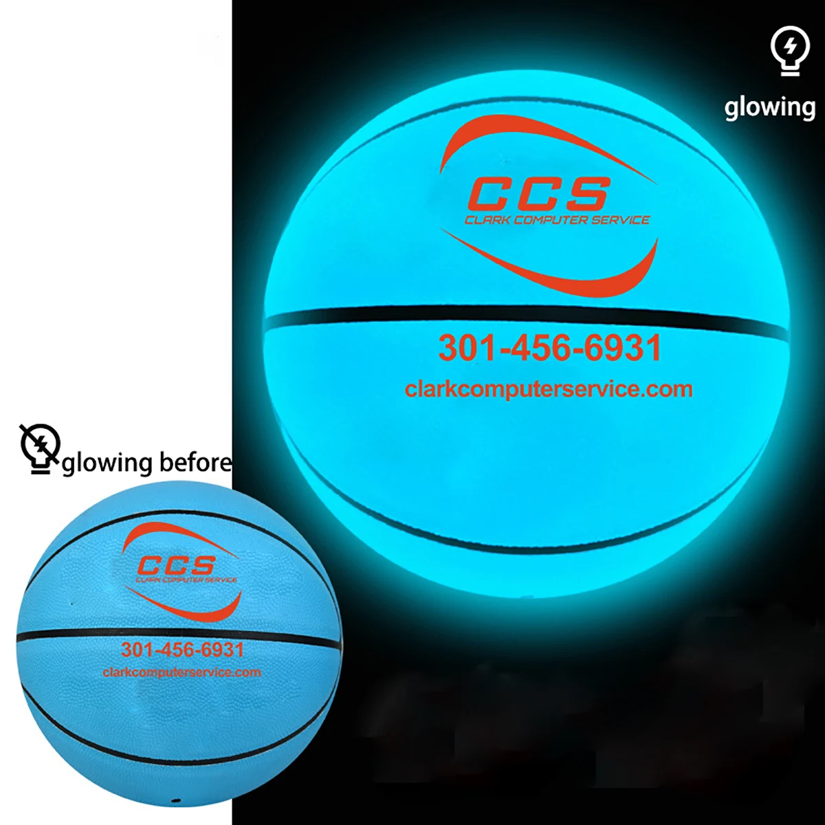 Glow in The Dark Basketball 1