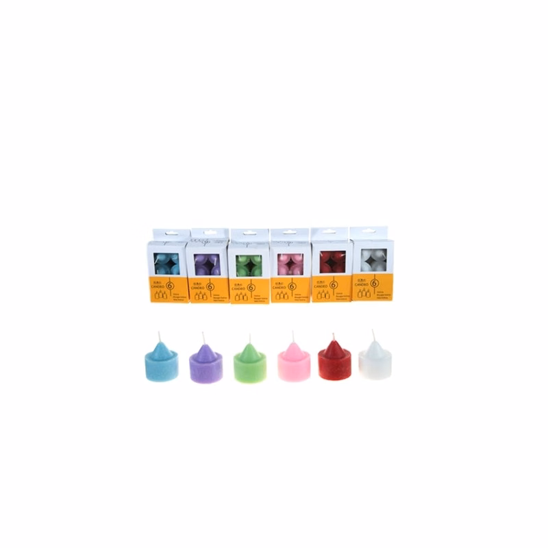 Votive Candles - 6 Colors Unscented 6 Pack