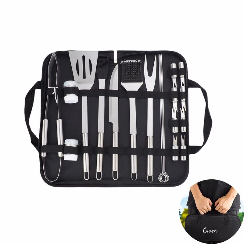 21Pcs BBQ Stainless Steel Grill Set