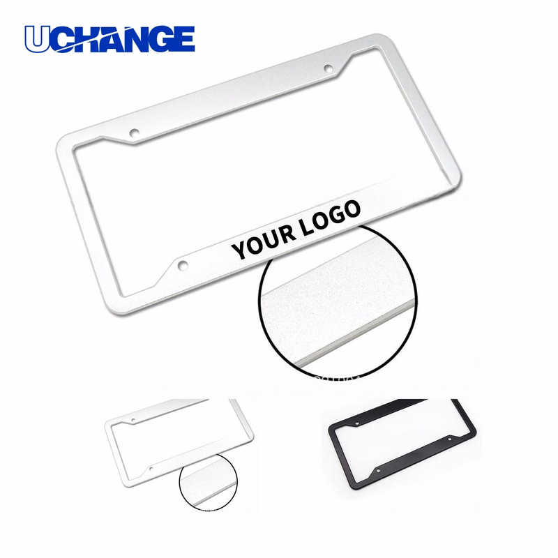 Aluminum License Plate Frame with Rust Resistant Finish for Vehicles