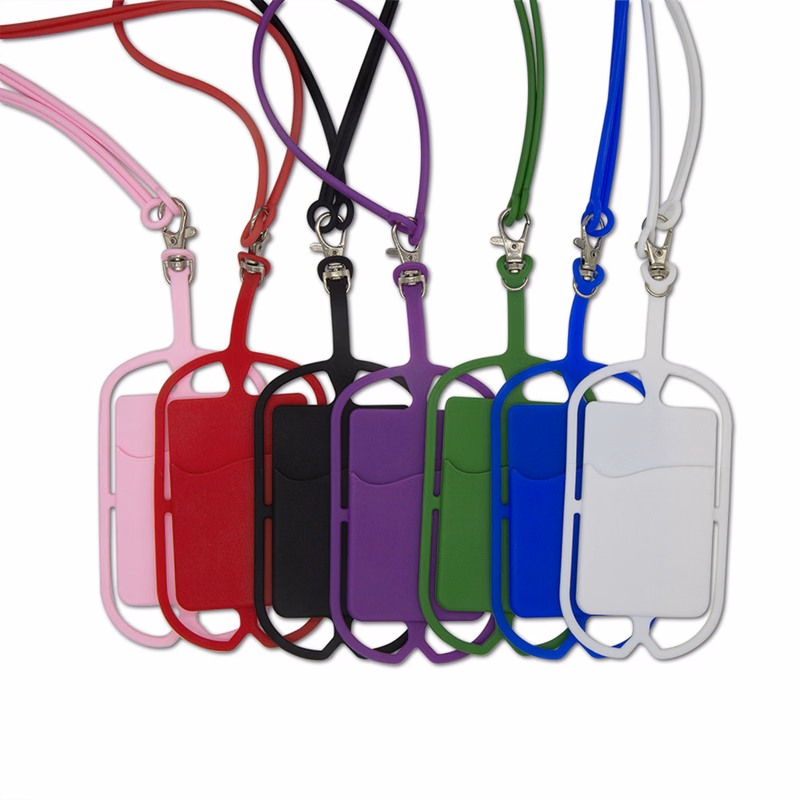 Silicone Lanyard Phone Holder & Wallet