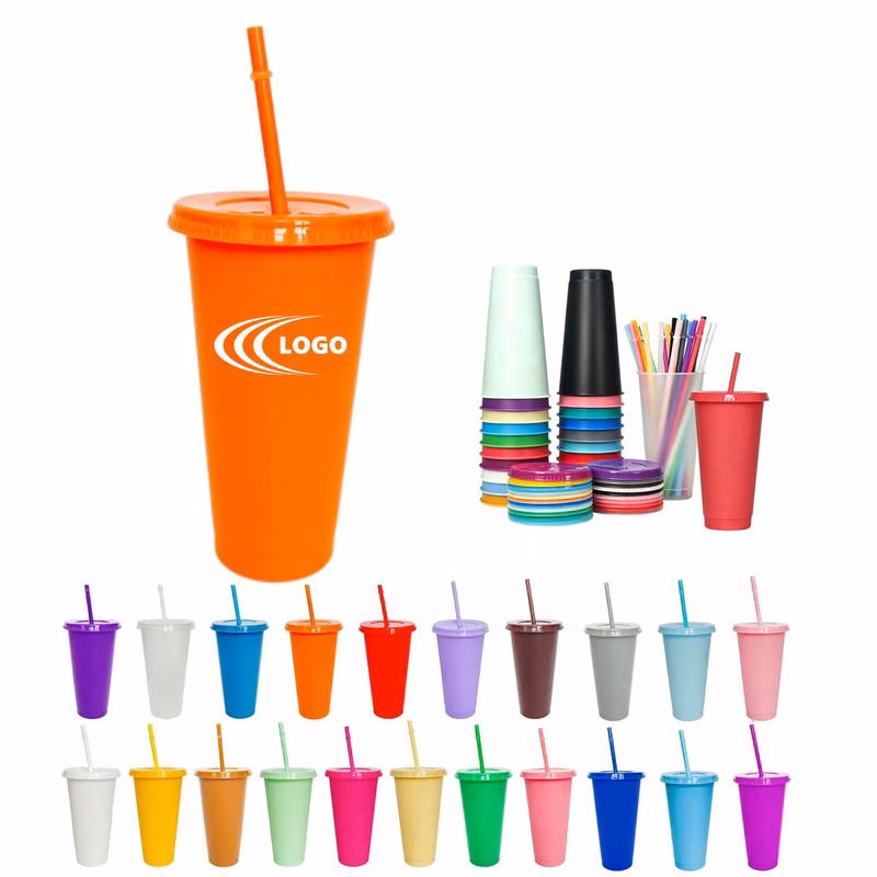 24 OZ Straw Drinking Cup