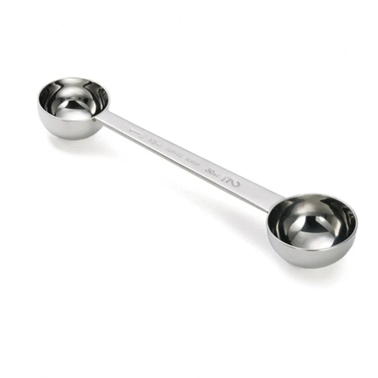 Stainless Steel Double Coffee Measuring Scoop 1