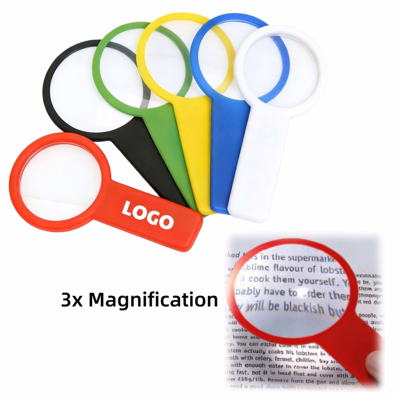 Ultra-Thin Handheld 3X Bookmark Magnifier