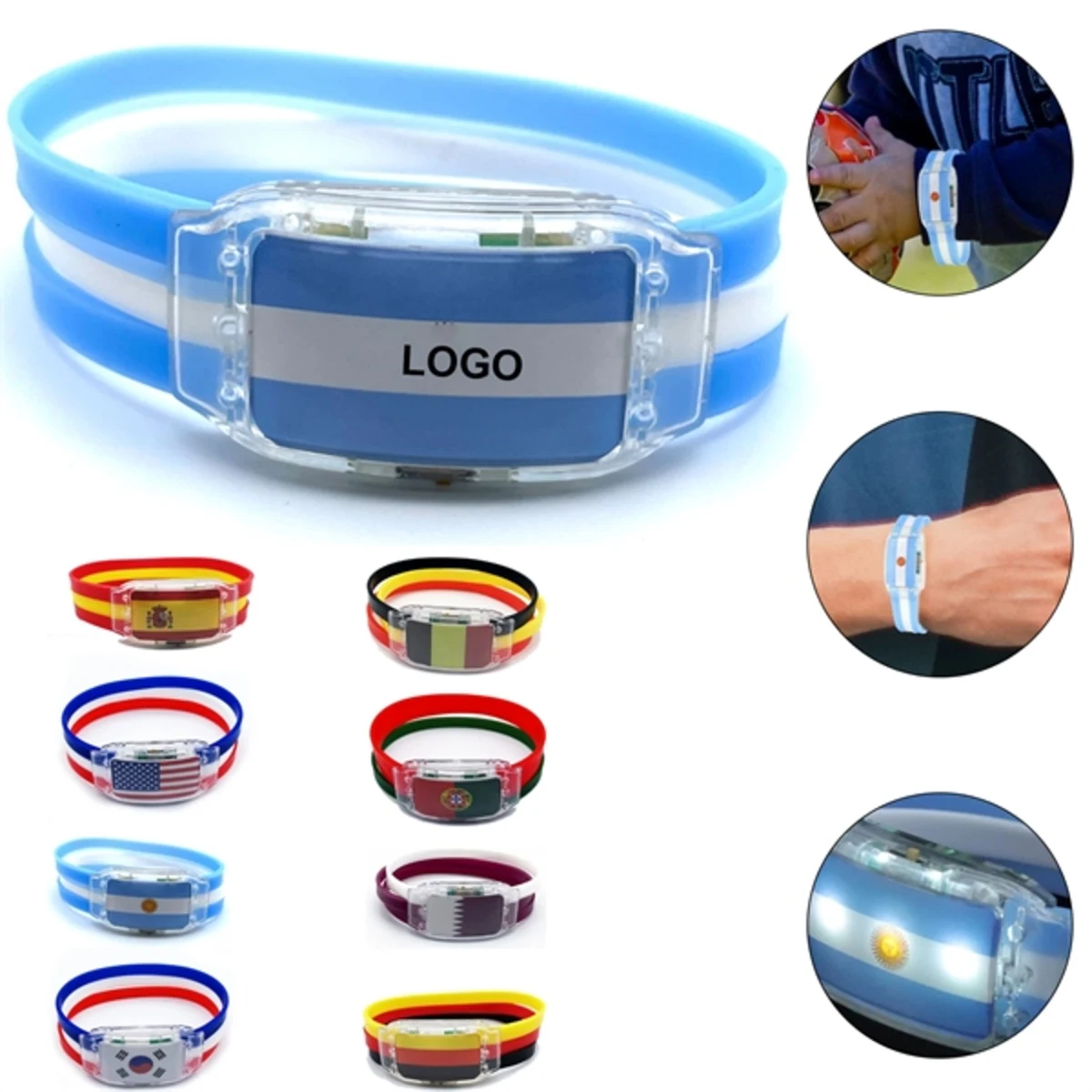 LED Bracelet National Flag Glowing Bracelet 1