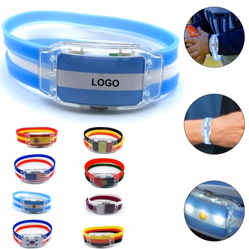 LED Bracelet National Flag Glowing Bracelet