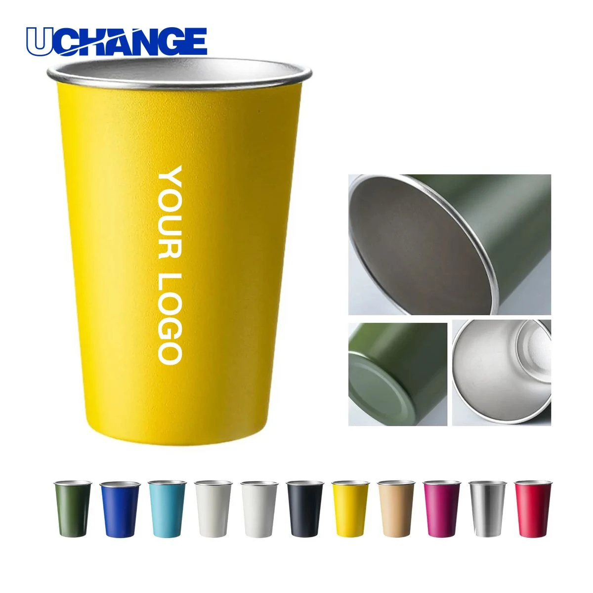 Stainless Steel Tumbler Drinkware 16oz Vacuum Insulated Design 1