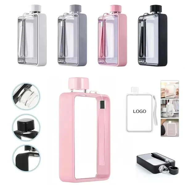 13 oz Flat Water Bottle with Sleek and Durable Polycarbonate 1