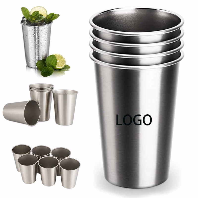 16 oz Single Layer Stainless Steel Pint Cup
