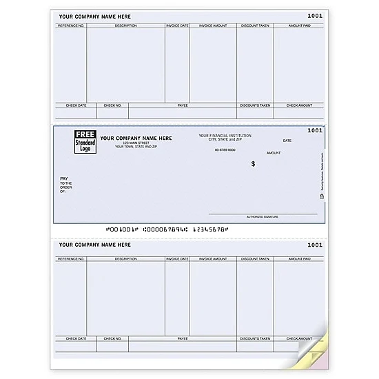 Laser OCR accounts payable middle check 1