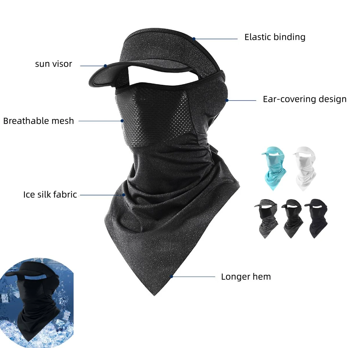 Men's UV Protection Face Cover With Brim 1
