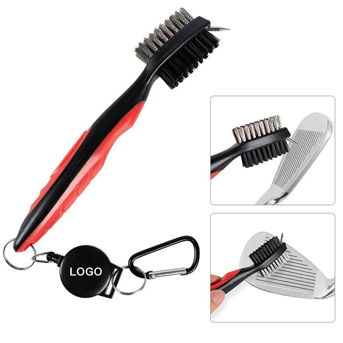 Multifunction Golf Club Brush and Groove Cleaner 1