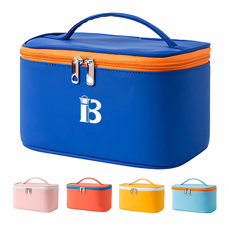 PU Leather Portable Cosmetics Bag