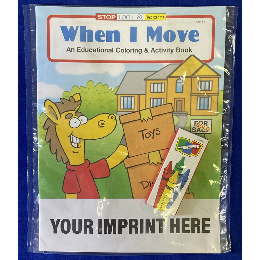 COLORING SET - When I Move Coloring Book Fun Pack 1
