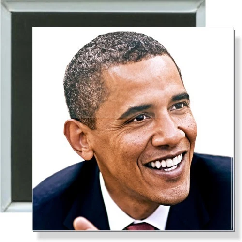 Obama with a smile, Political Button 1
