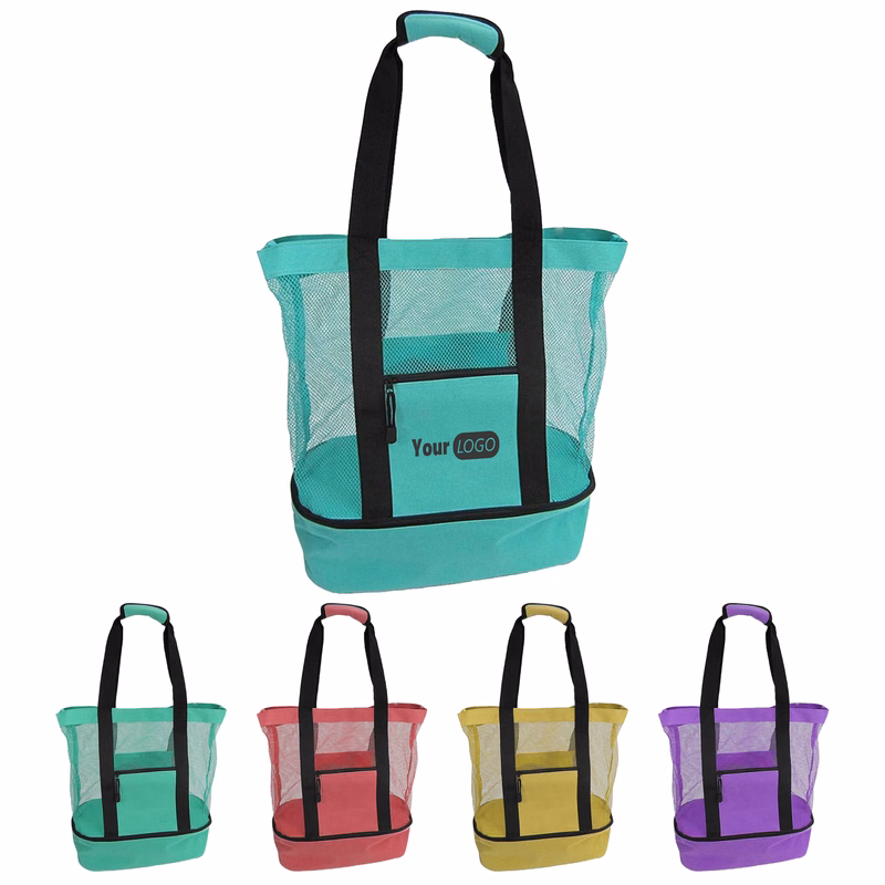 Oxford Spacious Mesh Tote Bag For Beach And Pool Days