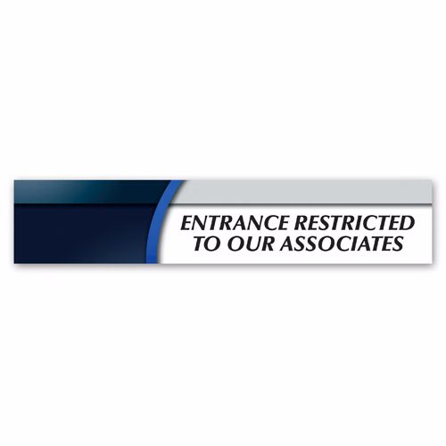 Sign - Small Rectangle w/Square Corners (2"x10")