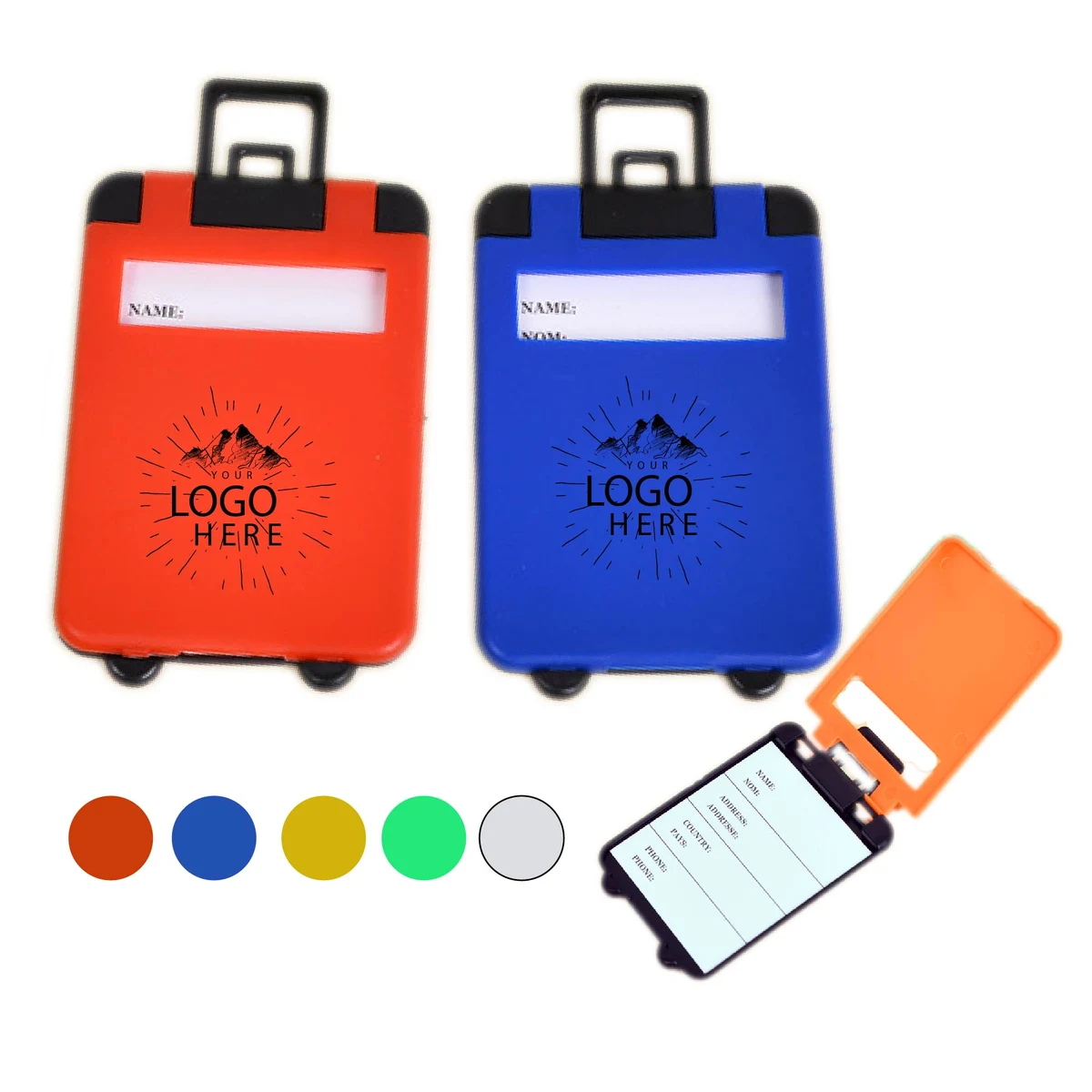 Plastic Travel Tote Luggage Tag 1
