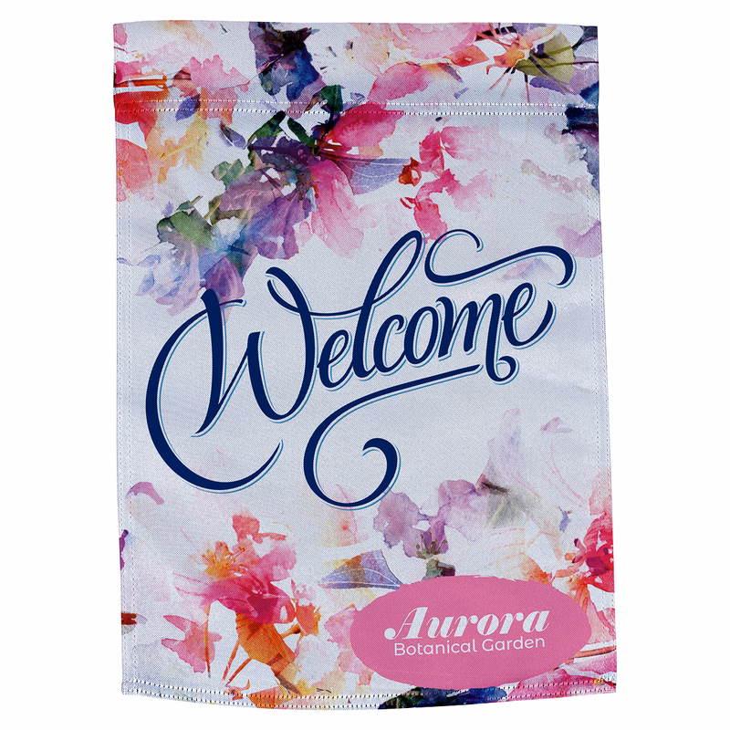 Polyester Poplin Garden Flag 17" x 12" 220GSM-Full Color on one side