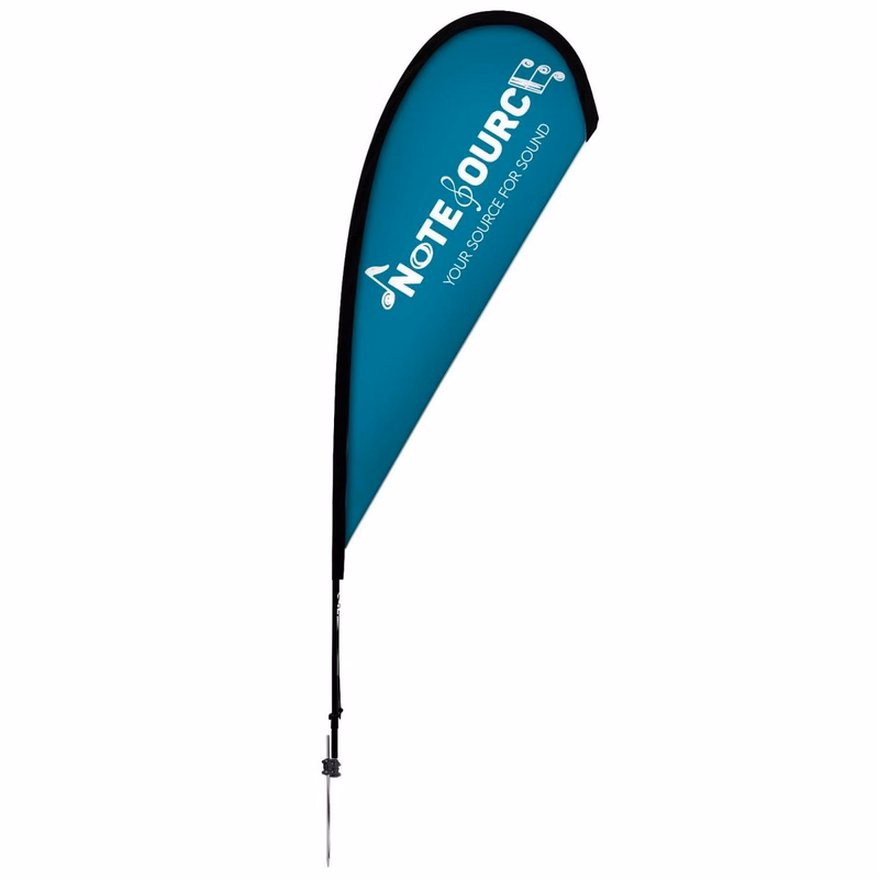 8' Elite Teardrop Nylon Sail Sign Kit (Single-Sided with Ground Spike)