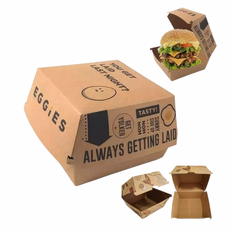 Disposable Burger Paper Box Customization