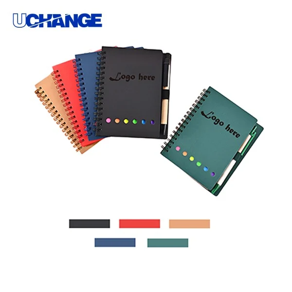 Personalized Spiral Notepad with Pen and Sticky Tabs 1