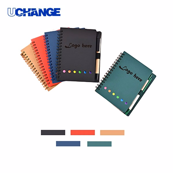 Personalized Spiral Notepad with Pen and Sticky Tabs