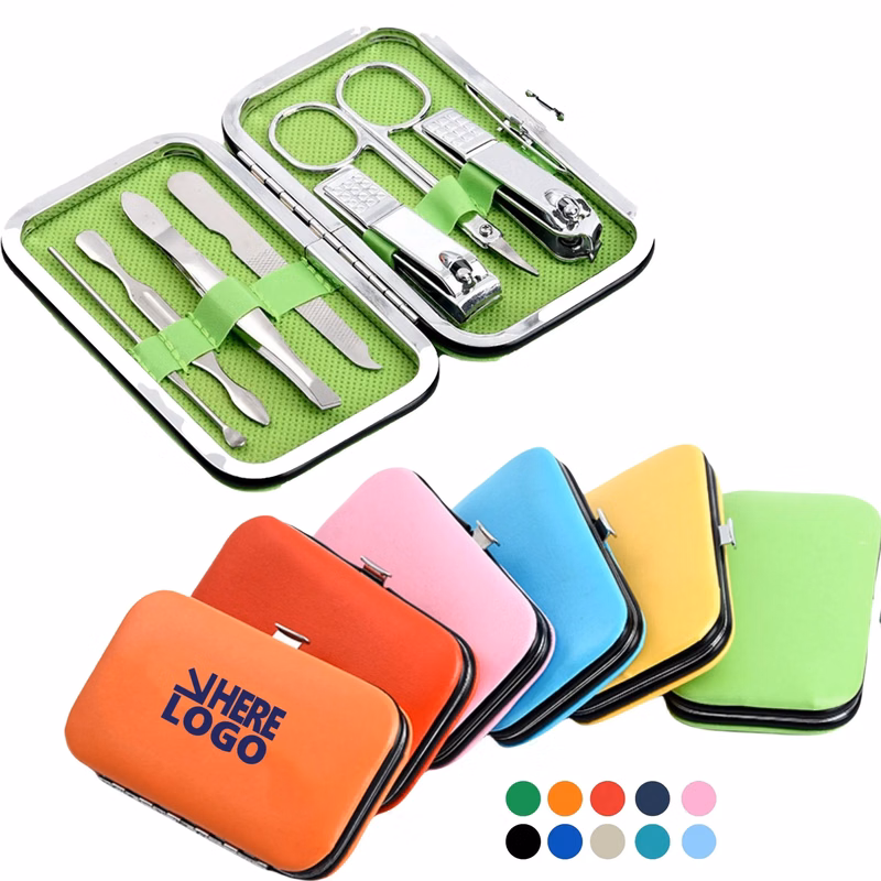 MOQ 20 PCS 7in 1Staiiless Seel Nail Clipper Set Manicure Kit
