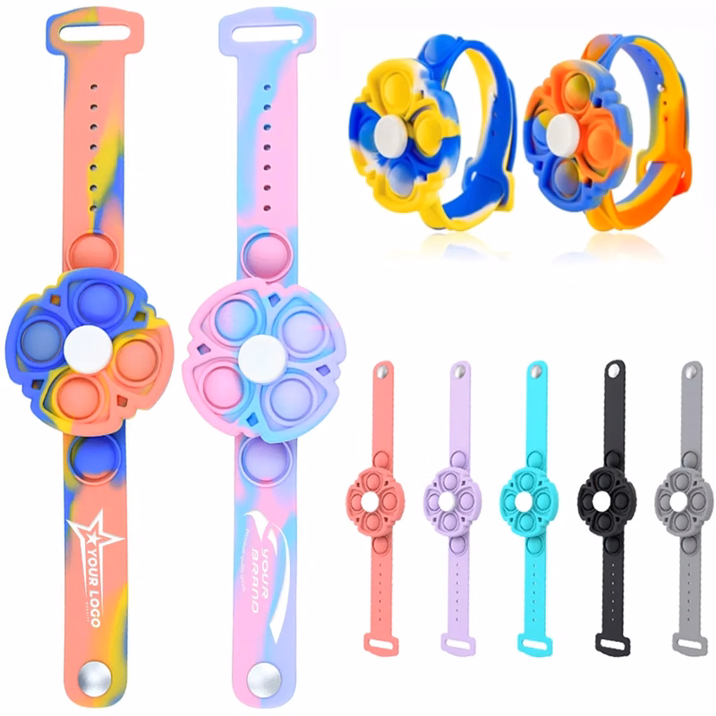 Rotatable Fidget Spinner Bracelet Bubble Wearable Toys
