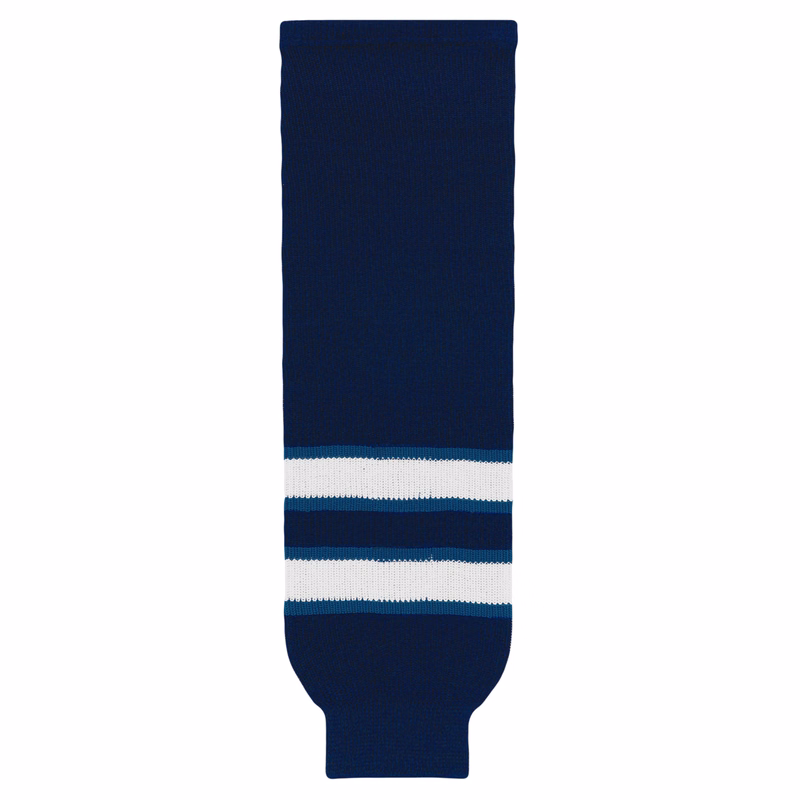 Knitted Striped Hockey Socks HS630-G45