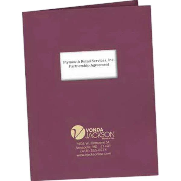 Standard presentation folders with window 1