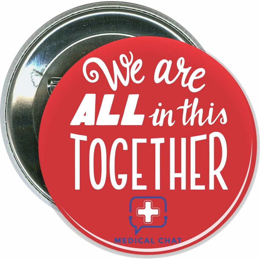 In This Together, COVID-19, Coronavirus Button 1