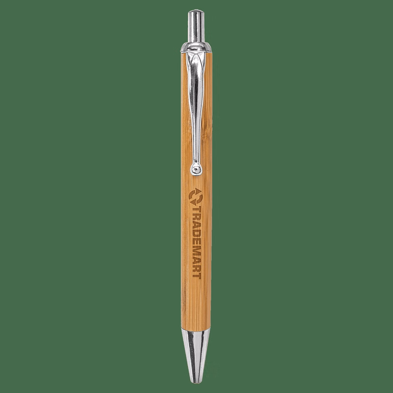 Bamboo with Silver Trim Pen