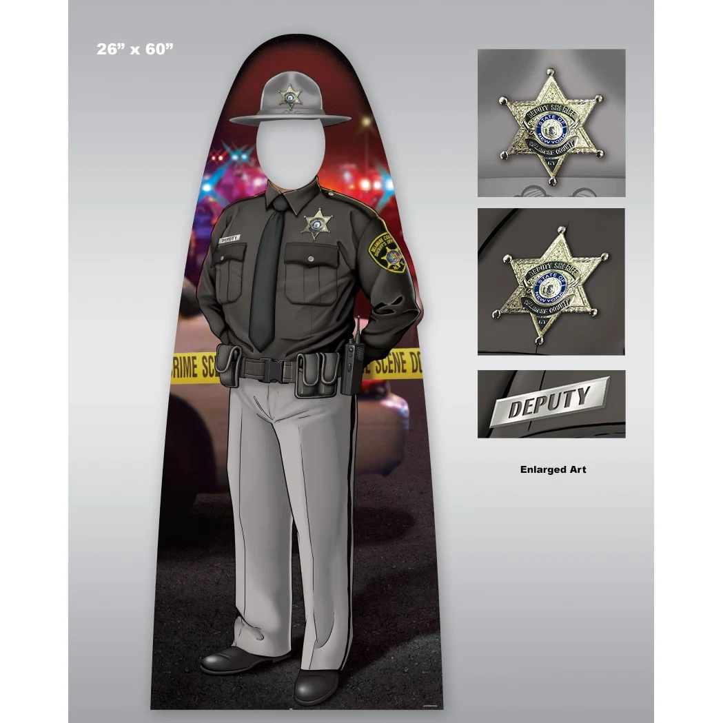 Custom Child Size Male Trooper Officer Photo Prop 1