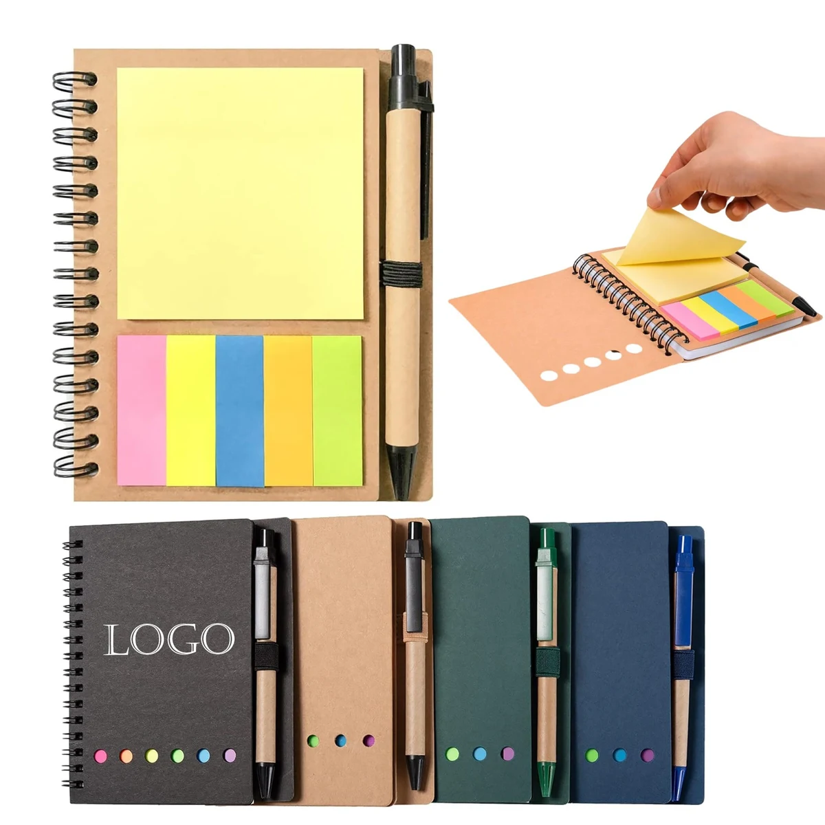 Spiral Notebook Steno Pads With Pen 1