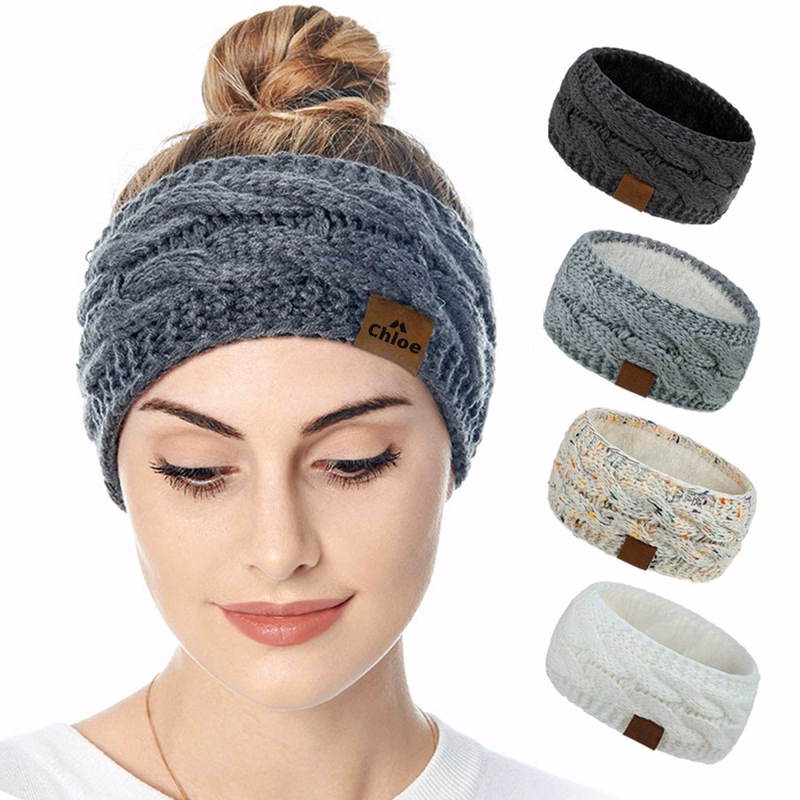 Womens winter warm thick knit headbands