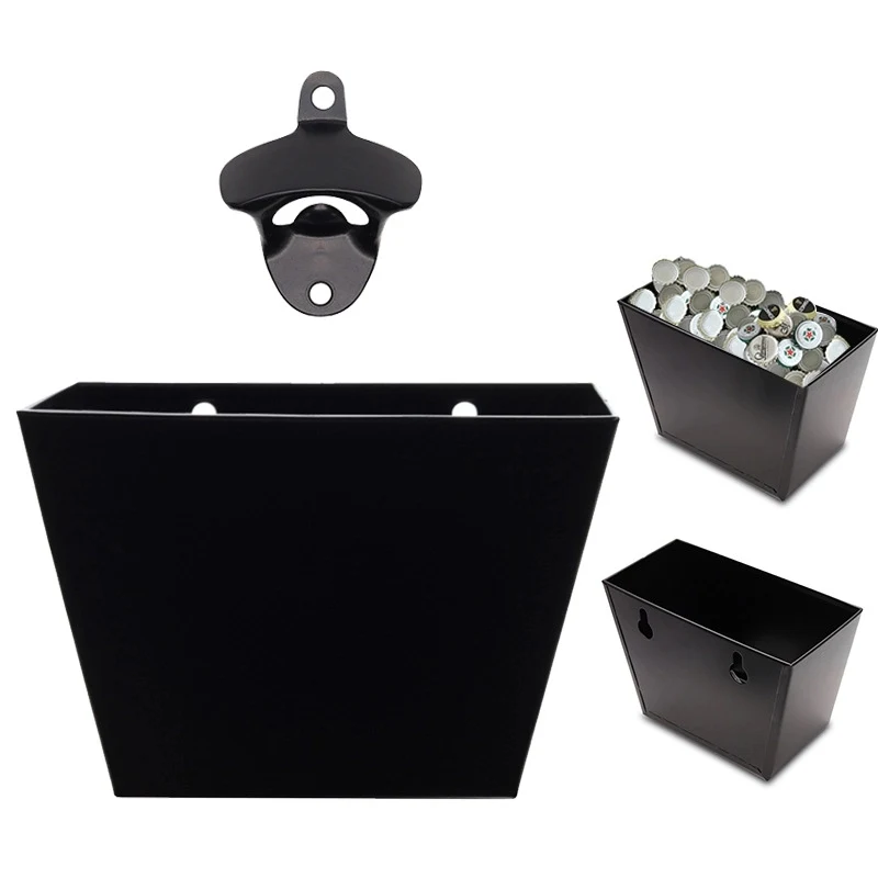 Personalized Wall Mounted Bottle Opener and Cap Catcher 1