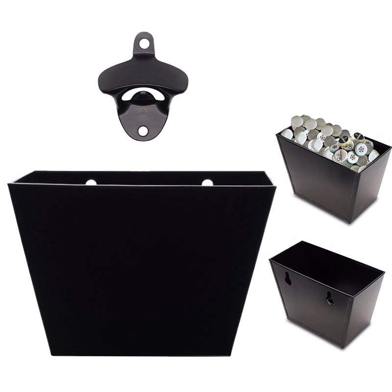 Personalized Wall Mounted Bottle Opener and Cap Catcher