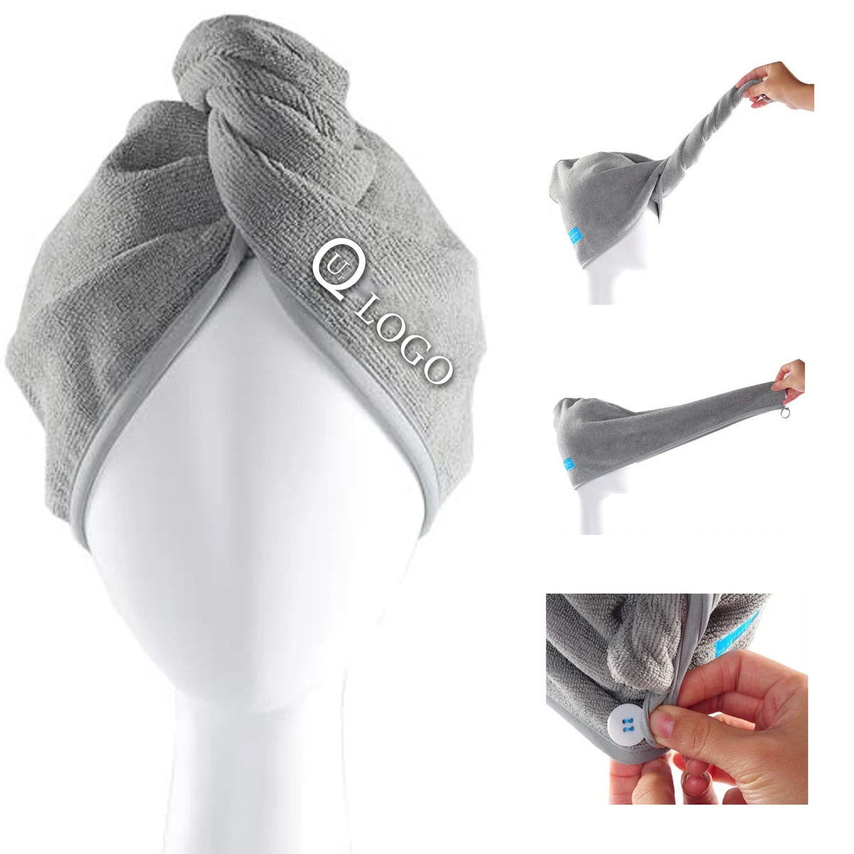Micro-Fiber Hair Towel Wrap 1