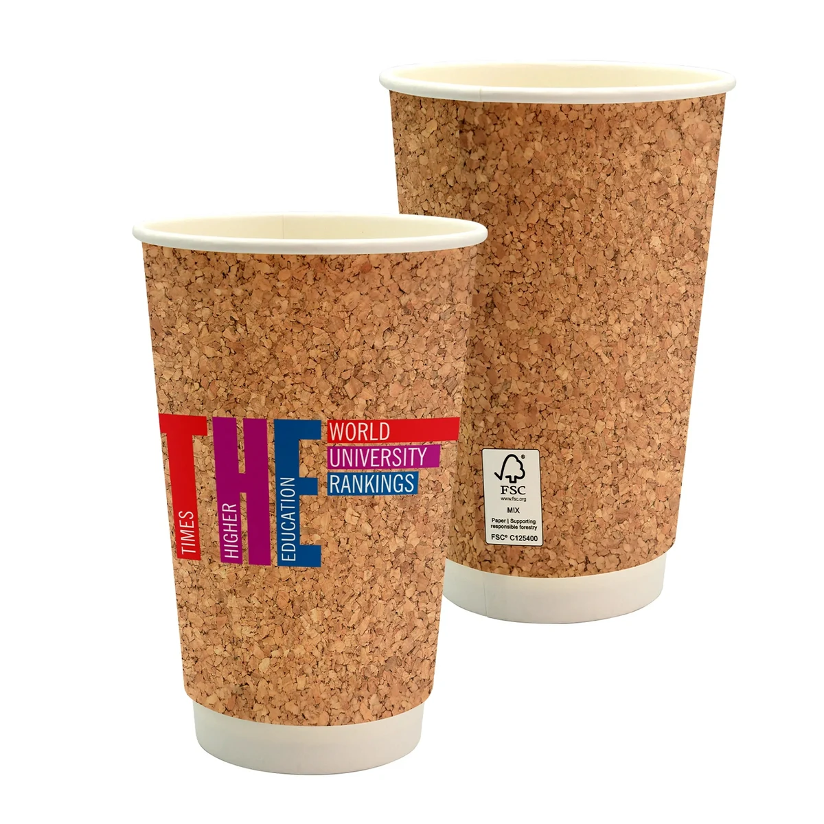 16 oz. Full Color Cork Pattern Paper Cup 1