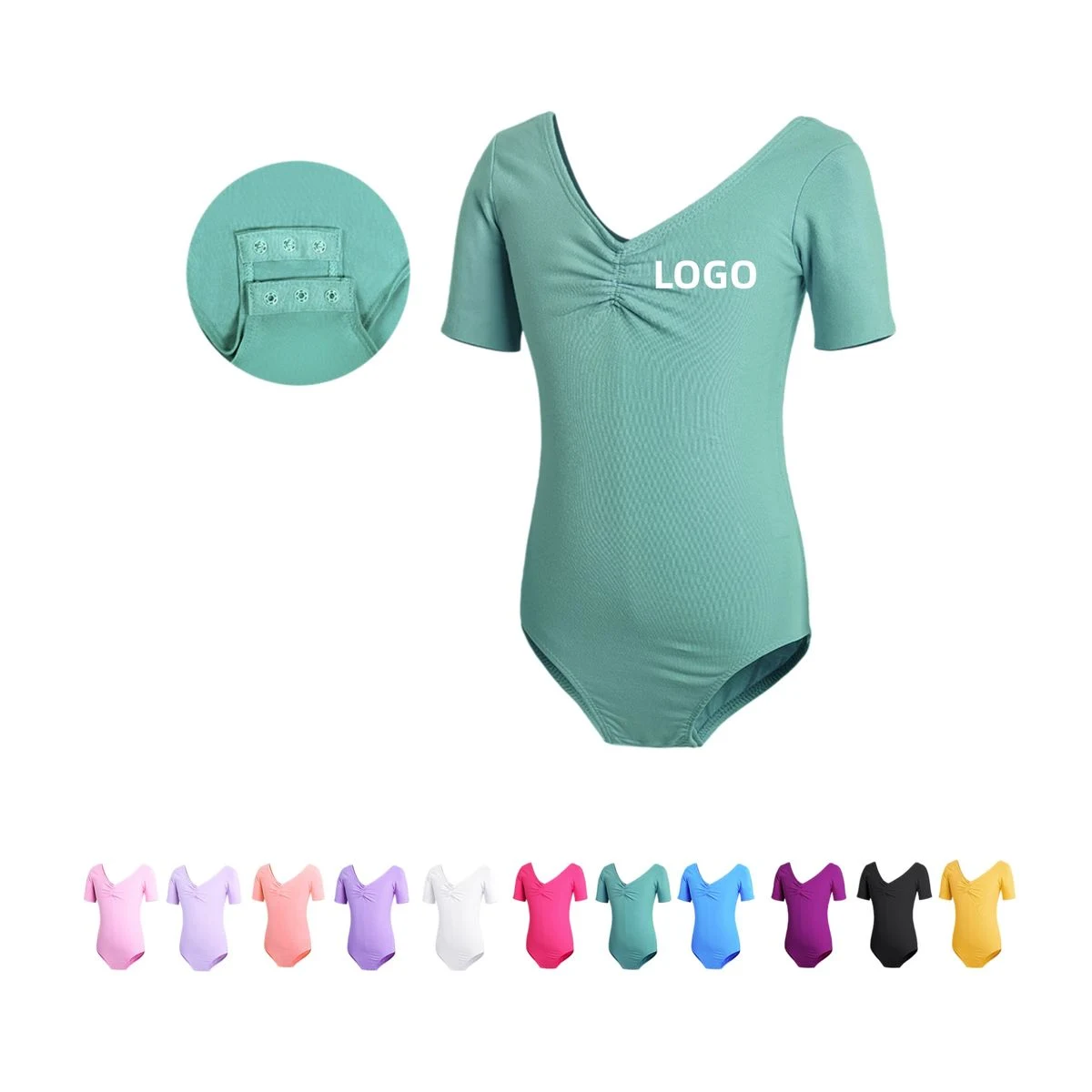 12 Colors Kids Gymnastics Cheer Top 1